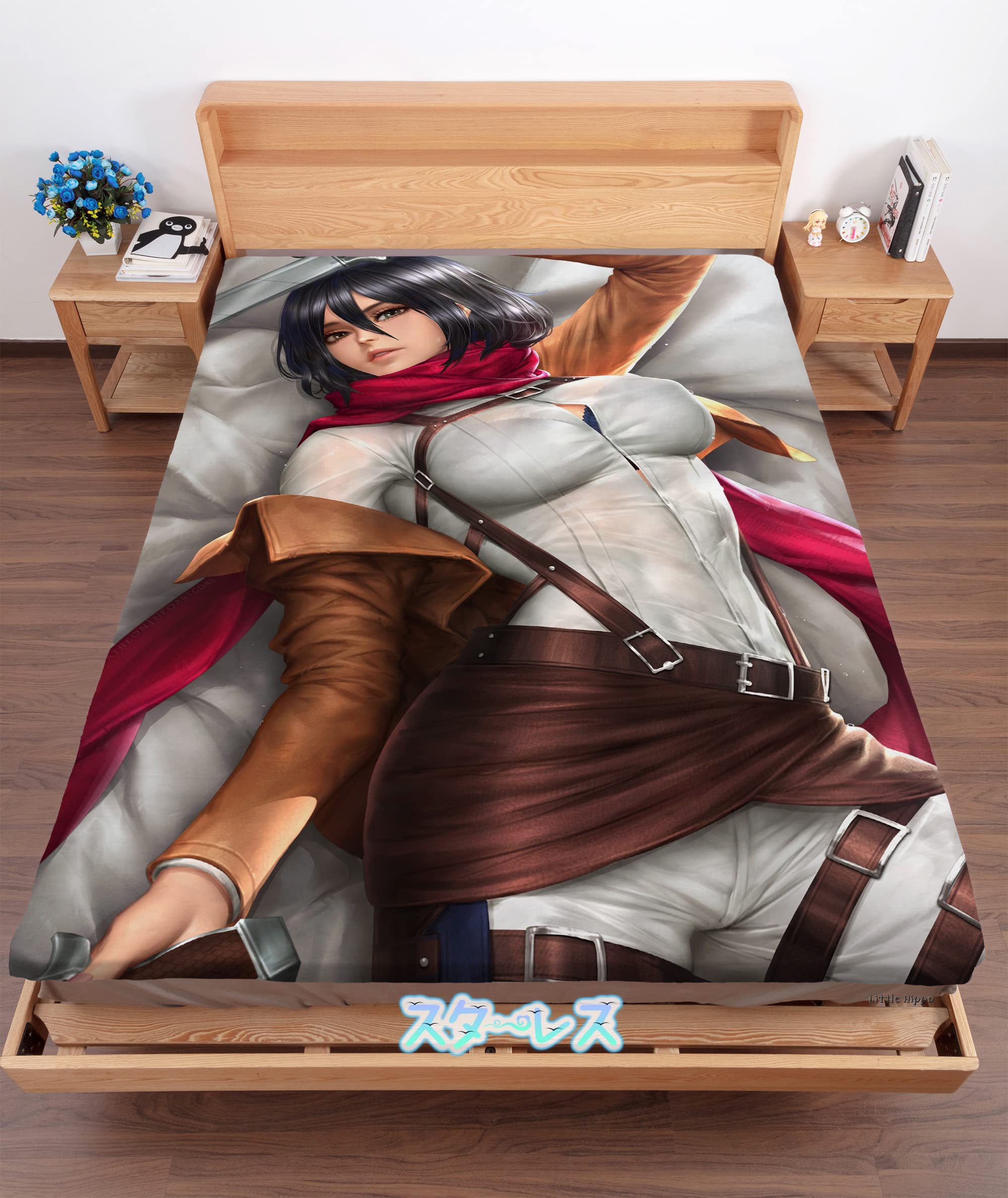 Amazon｜Starless 進撃の巨人 ミカサ・アッカーマン 【大判毛布「200cm